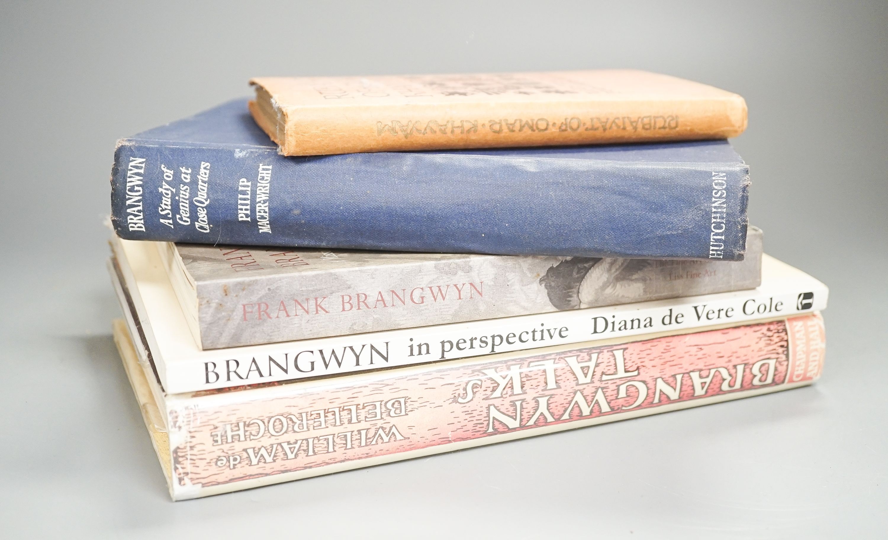 Brangwyn, Frank, Sir R.A. - A collection of 21 books or periodicals by, about or illustrated by, includig: The Etchings of, 1926; Walter Show - Sparrow - Frank Brangwyn and his work, 1911; Kinglake, A.W. - Eothen, 1916';